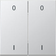 Jung - Sender/Fernbedienung für Installationsschalterprogramme Funk-Wandsender alu lack ENO AL 2995-01-L 4-kanalig Symbole