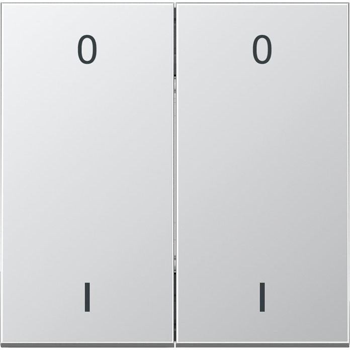 Jung - Sender/Fernbedienung für Installationsschalterprogramme Funk-Wandsender alu lack ENO AL 2995-01-L 4-kanalig Symbole