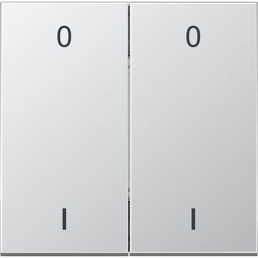 Jung - Sender/Fernbedienung für Installationsschalterprogramme Funk-Wandsender alu lack ENO AL 2995-01-L 4-kanalig Symbole