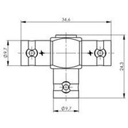 Telegärtner - Koax-Kupplung BNC-T-Stück 100023594 50 Ohm − 5 Stück