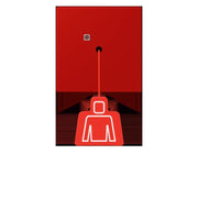 Jung - Behindertenelement für Installationsschalterprogramme Notrufsystem Zugtaster NRS LC 0834 ZT 227 rouge vermillon 31
