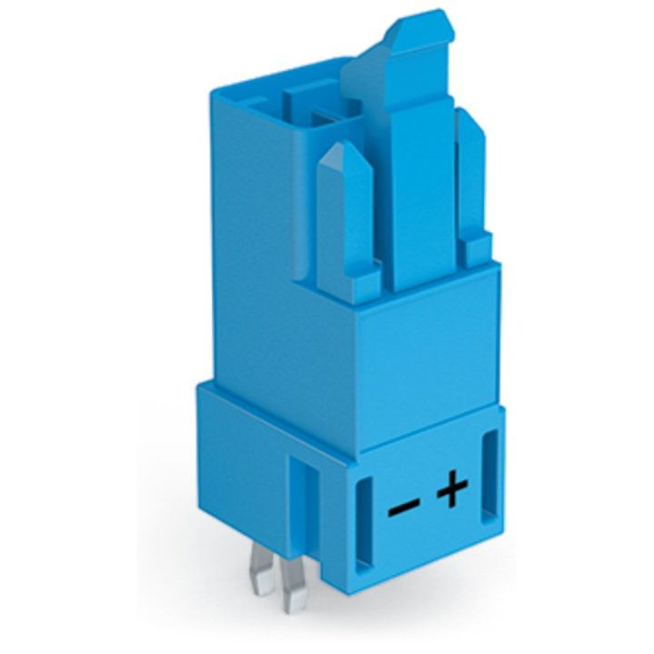 WAGO - Leiterplattensteckverbinder Stecker für Leiterplatten 890-3112 2-polig,blau − 100 Stück