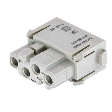 Harting - Kontakteinsatz für Rechtecksteckverbinder Multikontakt-Modul 09140044512 Buchseneinsatz − 2 Stück