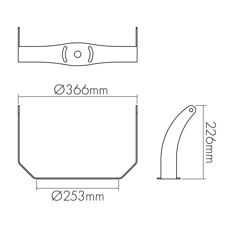 Nobile - Mechanisches Zubehör/Ersatzteile für Leuchten Wandhalterung 1743111611 − 1 Stück