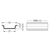 WAGO - Tragschiene 210-113 35x7,5x1x2000mm ung. − 10 Stück
