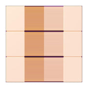 Jung - Abdeckung/Bedienelement für Installationsschalterprogramme Tastensatz 3fach LC 503 TSA 226 orange pale