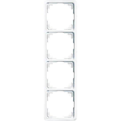 Jung - Abdeckrahmen Rahmen 4-fach aws 5584 WW waage/senkrecht