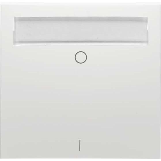 Peha - Abdeckung/Bedienelement für Installationsschalterprogramme Wippe 2pol., reinweiß D 11.542.02 NA m. Beschriftungsfeld