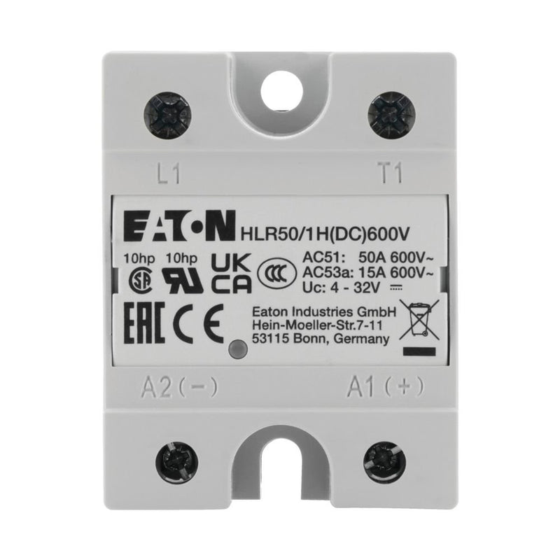 Eaton - Halbleiterrelais Halbleiterrelais, Hockey HLR50/1H(DC)600V Puck, 1-phasig, 50 A