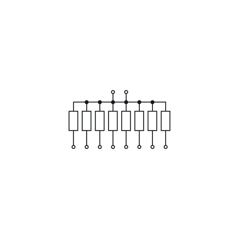 WAGO - Bauelement-Reihenklemme Widerstandsgatter 289-113 8Dioden o. Montagepl