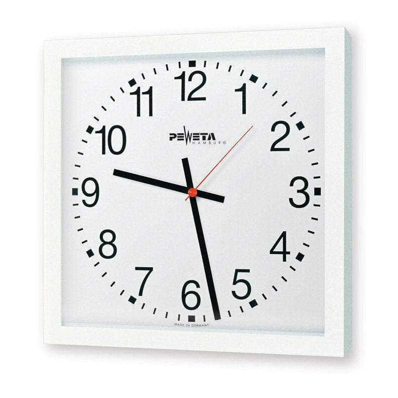 Peweta - Uhr Funkuhr 51.370.411 innen,1,5V,400x400mm