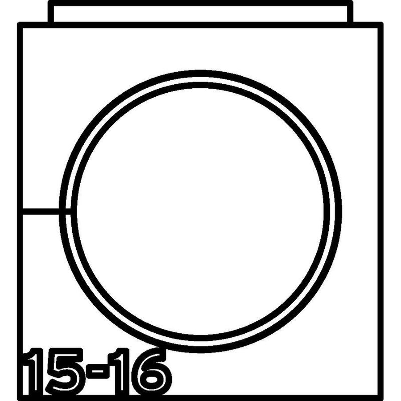 HellermannTyton - Kabelführung für Gehäuse/Schränke Einfachtülle VP-S_15-16 VarioPlate 15-16 mm − 20 Stück