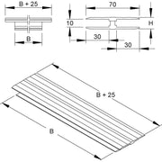 Niedax - Deckel für Kabeltragsystem Deckelstoßbrücke DSBA 600 16x575mm