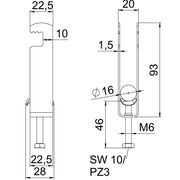 OBO Bettermann - Bügelschelle BS-F3-M-16 FT 3-fach − 50 Stück