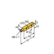 Turck - Induktiver Näherungsschalter Sensor Ni4U-Q8SE-AP6X-V1131 induktiv