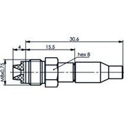 Telegärtner - Koax-Steckverbinder FME Kabelbuchse 100025653 cr/cr − 5 Stück