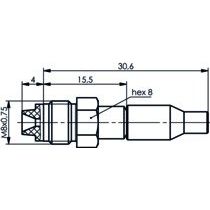 Telegärtner - Koax-Steckverbinder FME Kabelbuchse 100025653 cr/cr − 5 Stück
