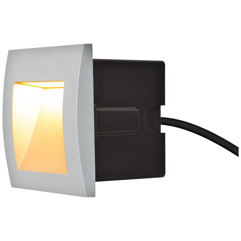 EVN Lichttechnik - Decken-/Wandleuchte LED Wandeinbauleuchte 9150102 230V 1W 3000K si-alu