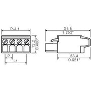 Weidmüller - Kabelsteckverbinder für Leiterplattensteckverbinder LP Verbinder Raster 5.08 BLT 5.08/8 SN OR − 42 Stück