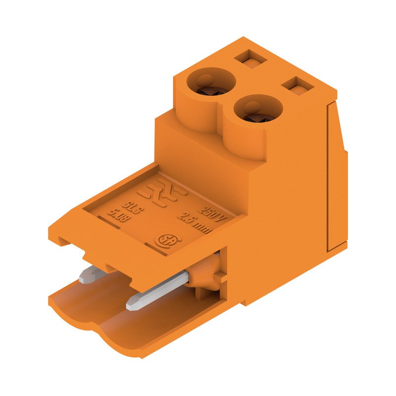 Weidmüller - Kabelsteckverbinder für Leiterplattensteckverbinder LP-Verbinder Raster 5.08 SLS 5.08/2 SN OR − 180 Stück