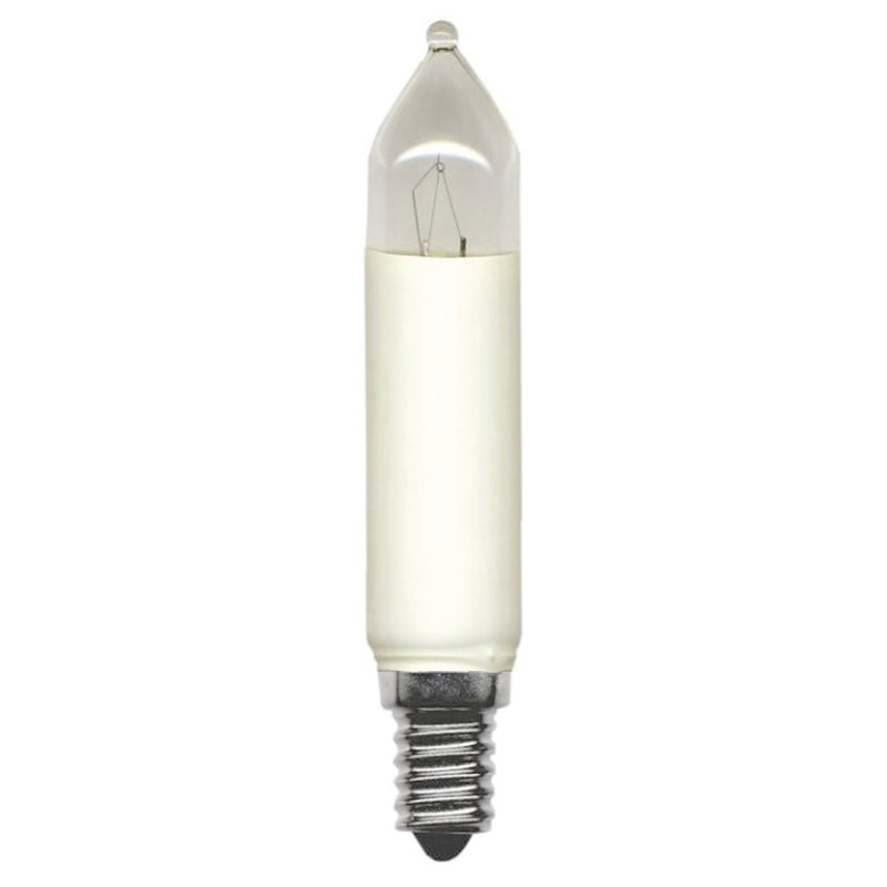 Scharnberger+Hasenbein - Allgebrauchsglühlampe Kerzenform Schaftkerze 15,5x103mm 57579 (VE3) E10 14/16V 3W elfenb