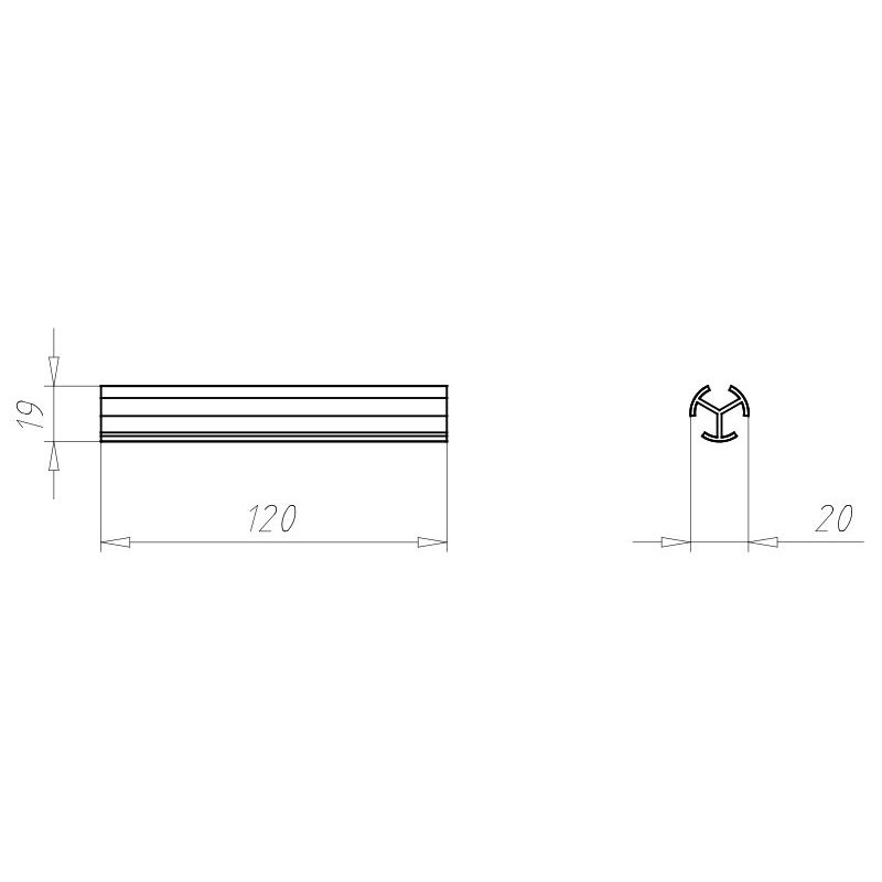 Kaiser - Elektro-Installationsrohr Kunststoff Stützelement 1212-12 D=20mm,L bis 120 mm