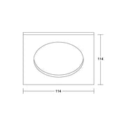 Brumberg Leuchten - Mechanisches Zubehör/Ersatzteile für Leuchten Abdeckrahmen 81215080 schwarz