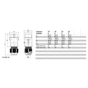 Bals Elektrotech - CEE-Stecker (IEC 60309) Kleinstapnnungs-Stecker 4438 32A 2p <50V DC 10h