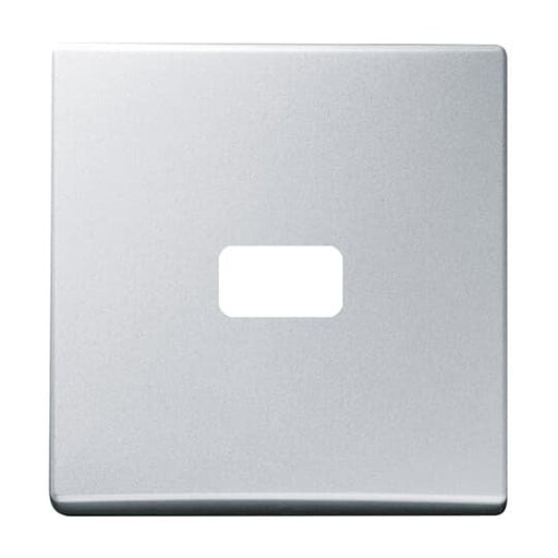 Busch-Jaeger - Abdeckung/Bedienelement für Installationsschalterprogramme Wippe alusilber 2120-33 offen für Symbol