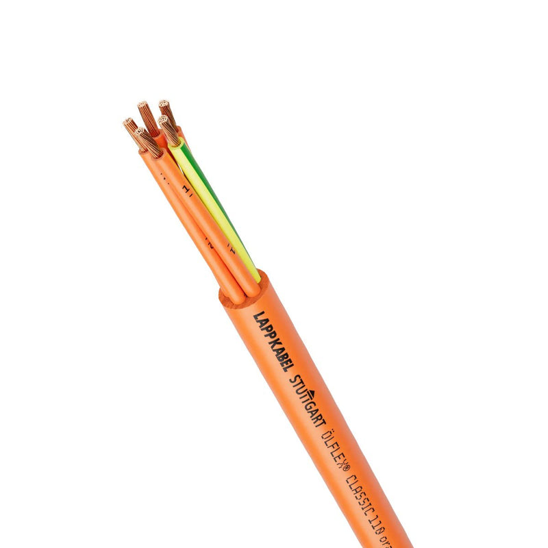 Lapp Kabel&Leitung - Energiekabel < 1 kV, für ortsveränderlichen Einsatz ÖLFLEX CLASSIC 110 Orange 0019718/100 4G1,5 − 100 Meter