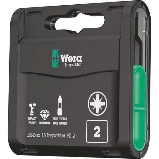 Wera - Bit-Set Bit-Box Impaktor 05057763001 15xPZ 2x25