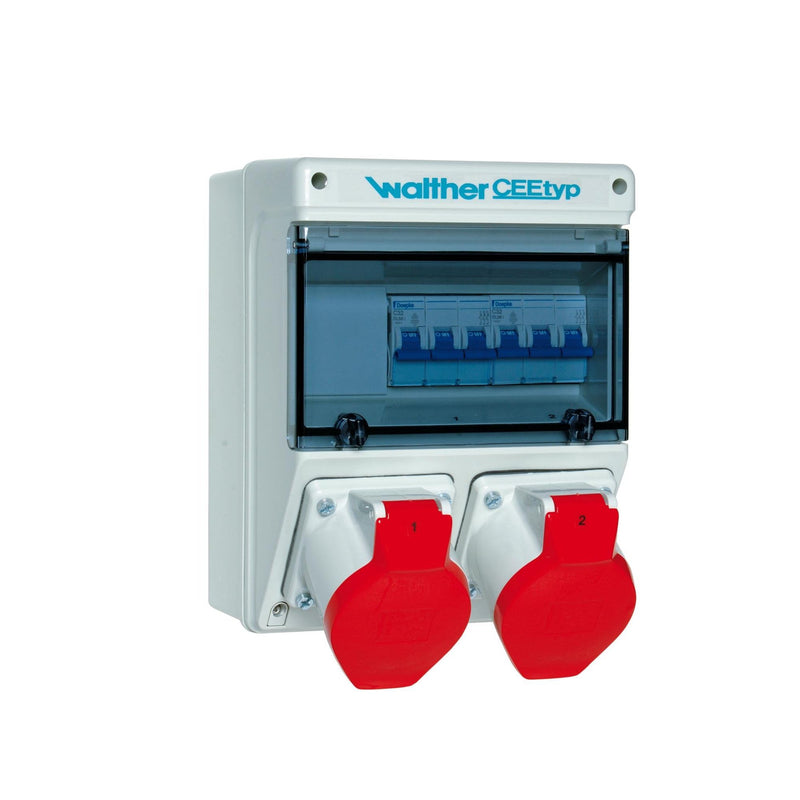 Walther Werke - CEE-Steckdosen-Kombination (IEC 60309) Steckdosekombination 6921202 Kunststoff, 63A
