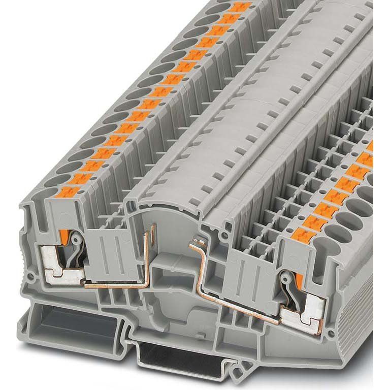 Phoenix Contact - Bauelement-Reihenklemme PTME 6-BE 0,5-10qmm, grau − 50 Stück