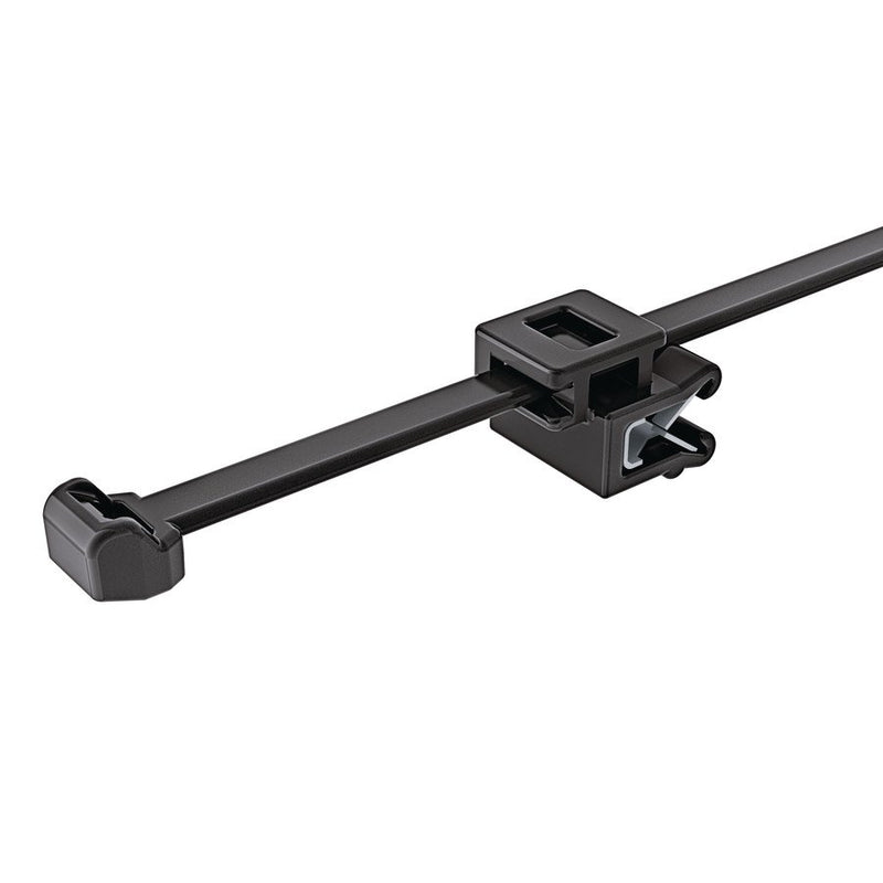 HellermannTyton - Kabelbinder Befestigungsbinder T50ROSEC5A-MC5-BK-D1 Edgeclip − 500 Stück