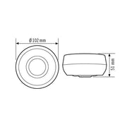 ESYLUX - Bewegungsmelder/Präsenzmelder komplett Decken-Präsenzmelder PD 360/8 BASIC IP54