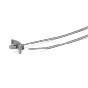 HellermannTyton - Kabelbinder Befestigungsbinder T18RSF-PA46-GY (500) grau 500 Stück − 500 Stück