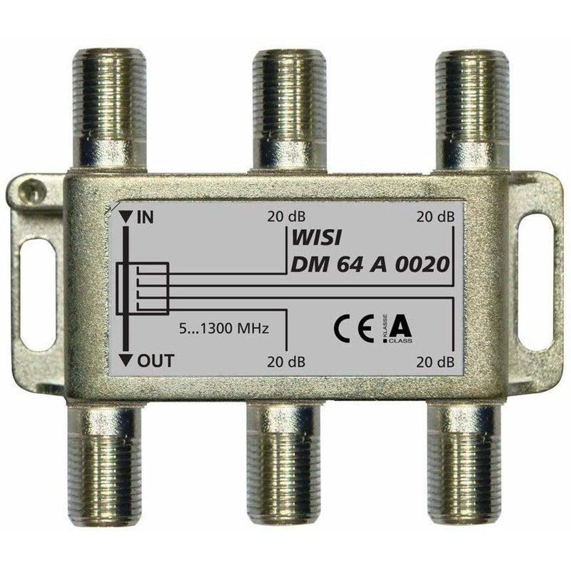 Wisi - Abzweiger und Verteiler Abzweiger 4f. DM 64 A 0020 5-1300Mhz 20dB Kl.A