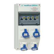 Walther Werke - CEE-Steckdosen-Kombination (IEC 60309) Steckdosenkombination 69849AL In:40A, 4 RCBOs