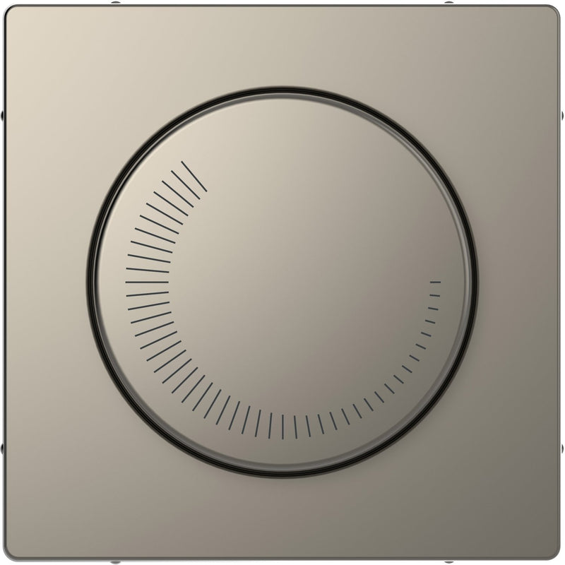 Merten - Abdeckung/Bedienelement für Installationsschalterprogramme Zentralplatte nickelmet MEG5251-6050 für Drehzahlsteller  − 1 Stück