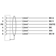 Phoenix Contact - Konfektioniertes Sensor-Aktor-Kabel Kabelstecker K-5E - OE/5,#1618958 kunststoffumspritzt − 2 Stück