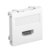 OBO Bettermann - Einsatz/Abdeckung für Kommunikationstechnik Multimediaträger HDMI MTG-HD S RW1 45x45mm rws