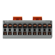 WAGO - Ein- und mehrpolige Klemmenleiste 1-Leiter-Federleiste 769-110/145-000 CAGECLAMP,4mm²,gr − 10 Stück