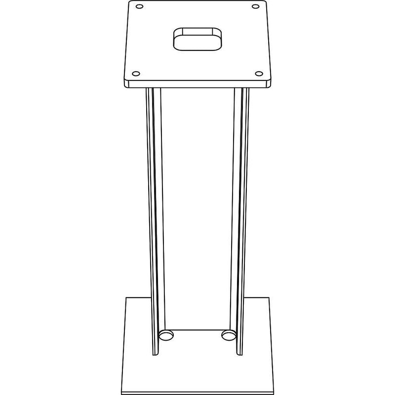 Siedle&Söhne - Standfuß für Briefkastengehäuse Erdstück ZE/STL 168 x 168 168x168mm