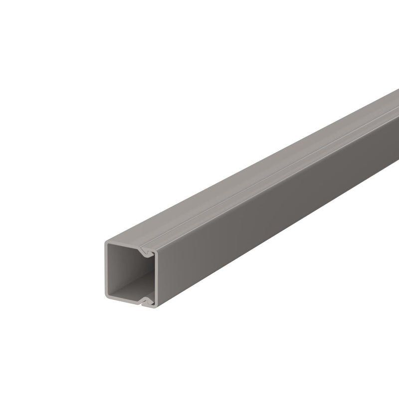 OBO Bettermann - Leitungsführungskanal Wand- und Deckenkanal WDK20020GR 20x20x2000 PVC sgr − 2 Meter