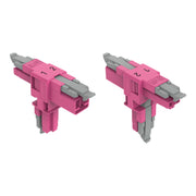 WAGO - Kompaktverteiler für steckbare Gebäudeinstallation T-Verteiler 2-polig 890-1703 Kod. B,pink − 25 Stück