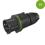 Walther Werke - CEE-Stecker (IEC 60309) CEE NEO Stecker FW211402CC Classic 16A 4P 2h − 10 Stück