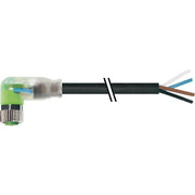 Murrelektronik - Konfektioniertes Sensor-Aktor-Kabel M8 Bu. gew LED mit Leitung 7000-08102-6110500 PVC 4x0,25 sw 5m