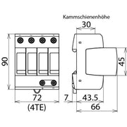 DEHN - Überspannungsableiter für Energietechnik/Stromversorgung Überspannungsableiter DG M H TT 275 Typ 2 DEHNguard M H
