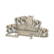 Weidmüller - Durchgangs-Reihenklemme Klemme A2T 2.5 3C N-FT PUSH IN, 2.5 mm² − 50 Stück