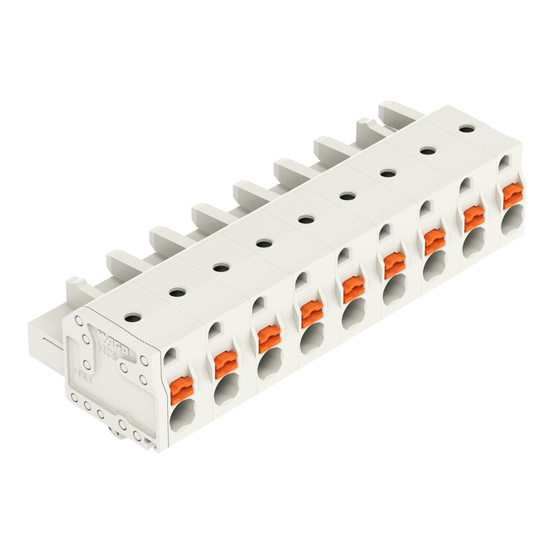 WAGO - Kabelsteckverbinder für Leiterplattensteckverbinder 1-Leiter-Federleiste 2721-209/008-000 Push-inCAGECLAMP,lgr − 25 Stück